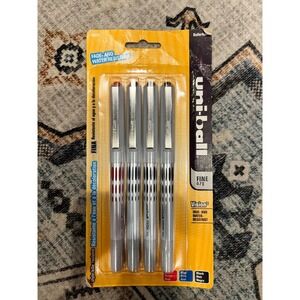 Uni-Ball Vision Fine 0.7MM 4 PK Blue Red Black Sealed Dated 2005 Rollerball Pens